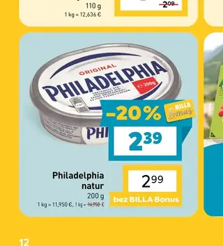 Philadelphia natur 200 g
