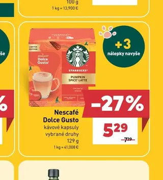 Nescafé Dolce Gusto kávové kapsuly 129 g