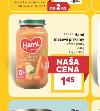 Hami mäsové príkrmy 250 g