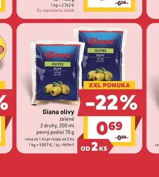 Giana olivy zelené 200 ml