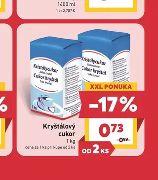 Kryštálový cukor 1 kg