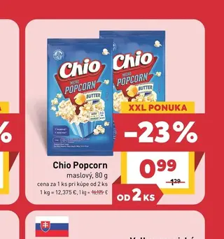 Chio Popcorn maslový 80 g