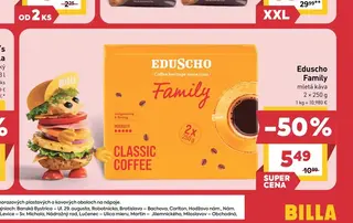 Eduscho Family mletá káva 2 × 250 g