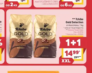 Tchibo Gold Selection zrnková káva 1 kg