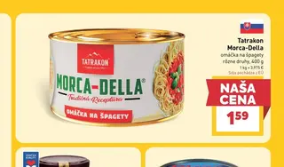 Tatrakon Morca-Della omáčka na špagety 400 g