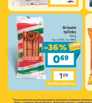 Grissini tyčinky 100 g