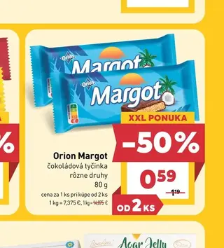 Orion Margot čokoládová tyčinka 80 g