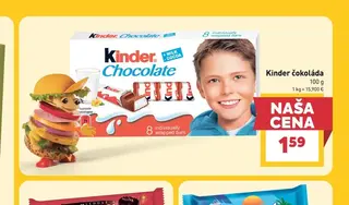 Kinder čokoláda 100 g