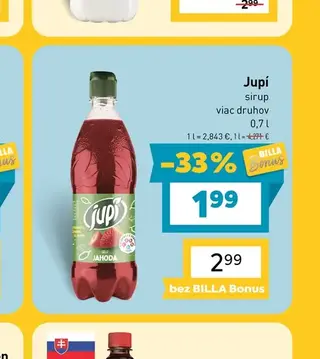 Jupí sirup 0,7 l