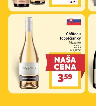 Château Topoľčianky frizzante 0,75 l