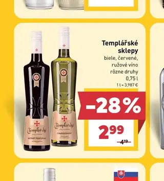 Templářské sklepy víno 0,75 l