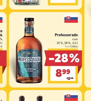 Professorado rum 35 %, 38 % 0,5 l