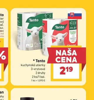Tento kuchynské utierky 3-vrstvové 2 ks