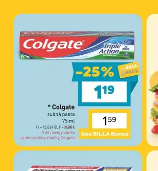 Colgate zubná pasta 75 ml