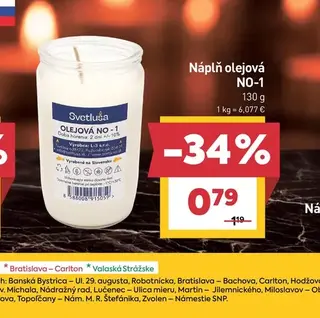 Náplň olejová NO-1 130 g