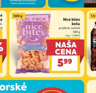 Nice bites kešu 500 g