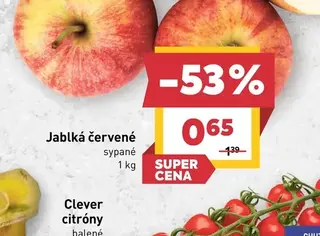 Jablká červené sypané
