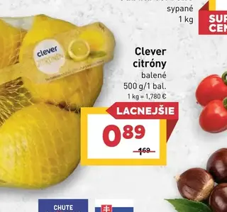 Clever citróny balené 500 g
