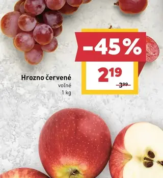 Hrozno červené Red Globe