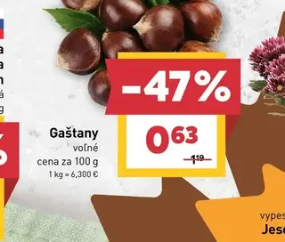 Gaštany voľné