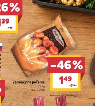 Zemiaky na pečenie 1,5 kg