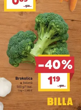 Brokolica balená 500 g
