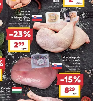 Kuracie stehná celé Mäsiarov výber, Domäsko
