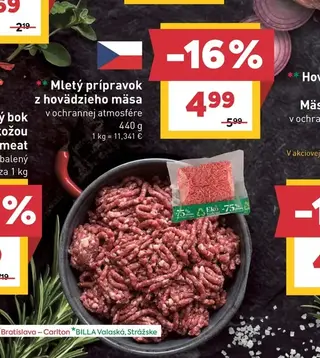Mletý prípravok z hovädzieho mäsa 440 g