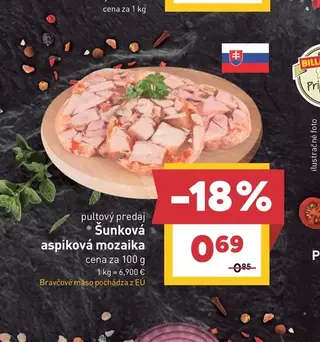 Šunková aspiková mozaika