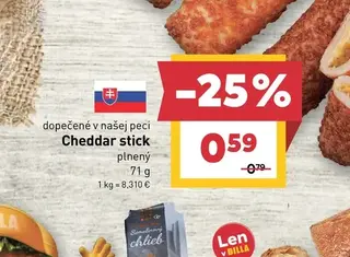 Cheddar stick plnený 71 g