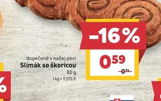Slimák so škoricou 80 g