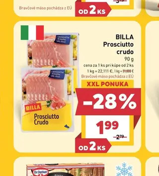 BILLA Prosciutto crudo 90 g