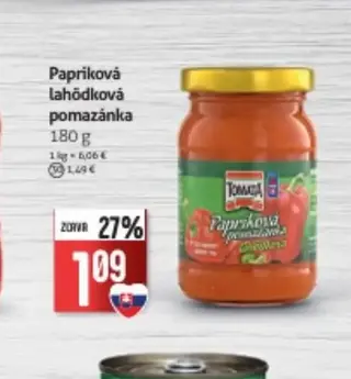 Papriková lahôdková pomazánka 180 g