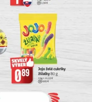 Jojo želé cukríky žížalky 80 g