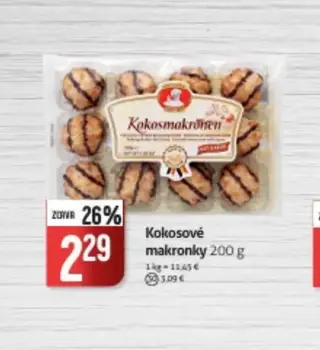 Kokosové makronky 200 g