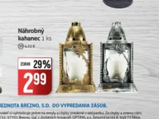 Náhrobný kahanec 1 ks