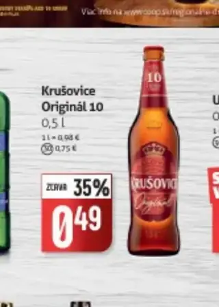 Krušovice Original 10 0,5 l