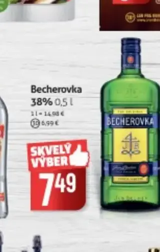 Becherovka 38% 0,5 l