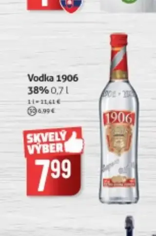 Vodka 1906 38% 0,7 l