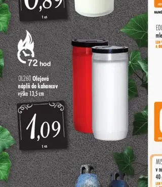 OL260 Olejová náplň do kahancov výška 13,5 cm