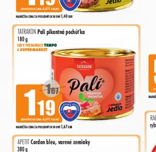 Tatrakon Pali pikantná pochúťka 180 g