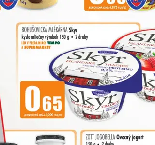 Bohušovická mlékárna Skyr kyslo mliečny výrobok 130 g