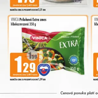 VINICA Prílohová Extra zmes hlbokozmrazená 350 g