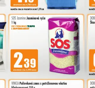 SOS Jasmine Jasmínová ryža 1 kg