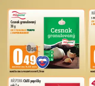 Máspoma Cesnak granulovaný 30 g