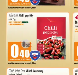 Máspoma Chilli papričky celé 7 g