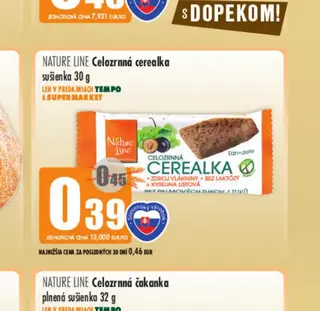 Nature Line Celozrnná cerealka sušienka 30 g