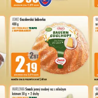 Jomo Gazdovská bábovka 400 g