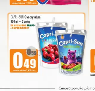 CAPRI-SUN Ovocný nápoj 200 ml