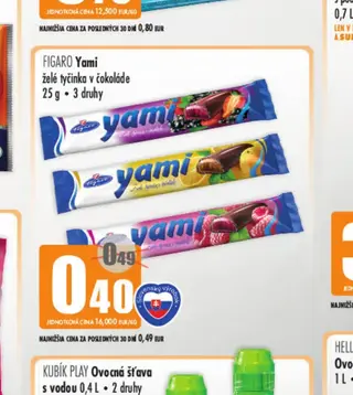 FIGARO Yami želé tyčinka v čokoláde 25 g
